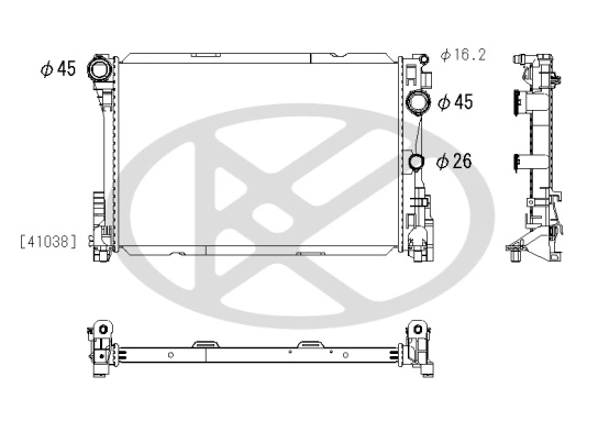 Radiator racire motor
