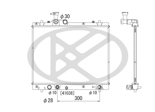 Radiator racire motor
