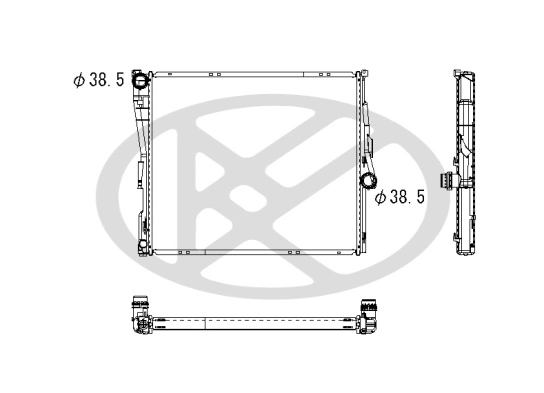 Radiator racire motor