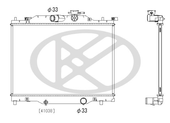 Radiator racire motor