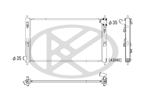 Radiator racire motor