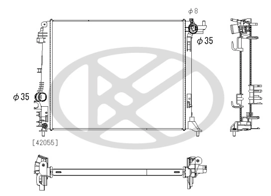 Radiator racire motor