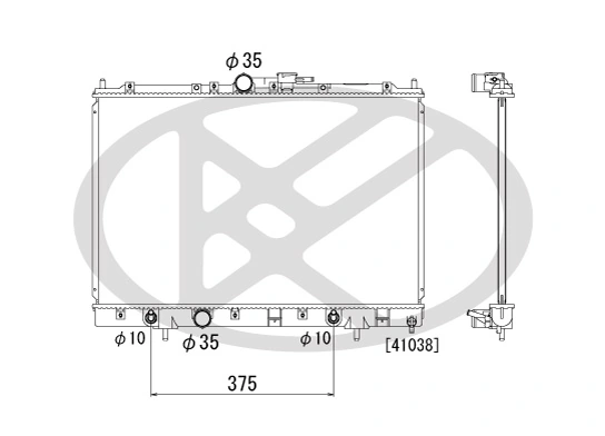Radiator racire motor