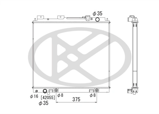 Radiator racire motor