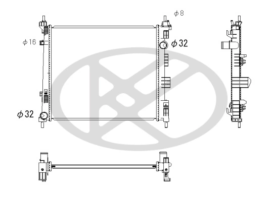 Radiator racire motor