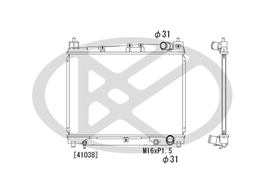 Radiator racire motor