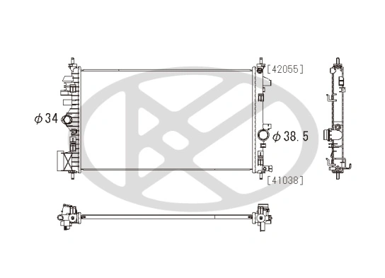 Radiator racire motor