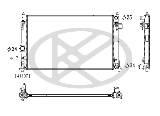 Radiator racire motor