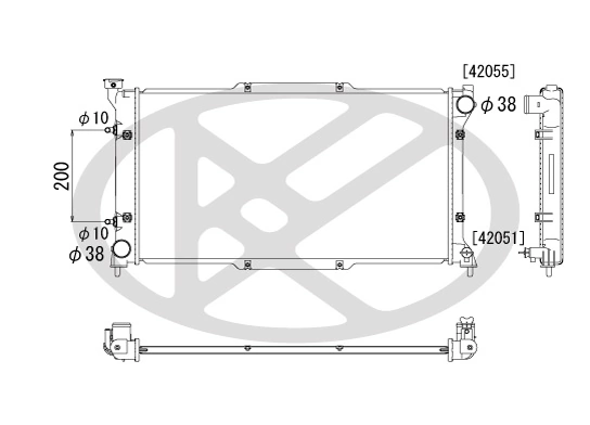 Radiator racire motor