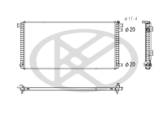 Radiator racire motor