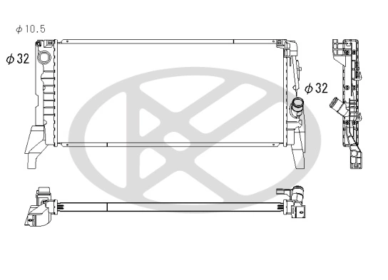 Radiator racire motor