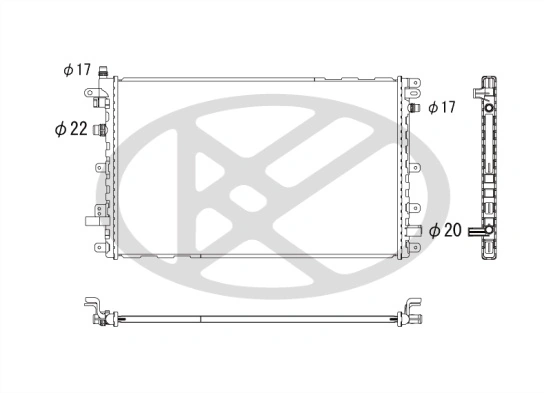 Radiator racire motor