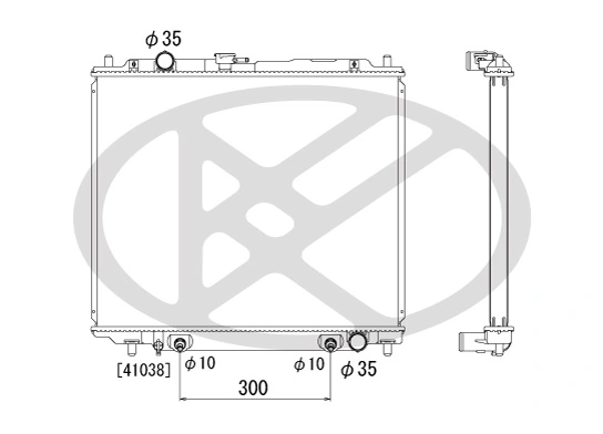 Radiator racire motor