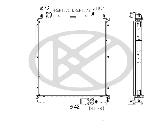 Radiator racire motor