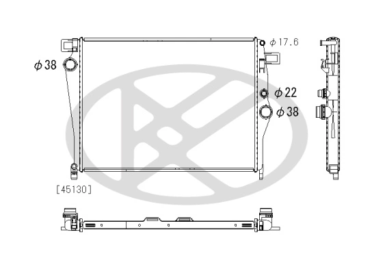 Radiator racire motor