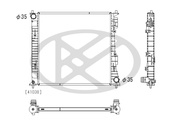 Radiator racire motor