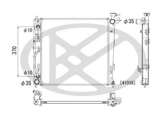 Radiator racire motor