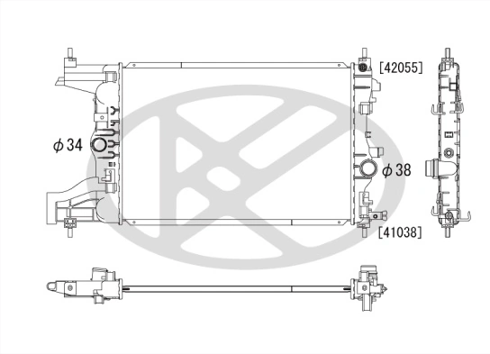 Radiator racire motor