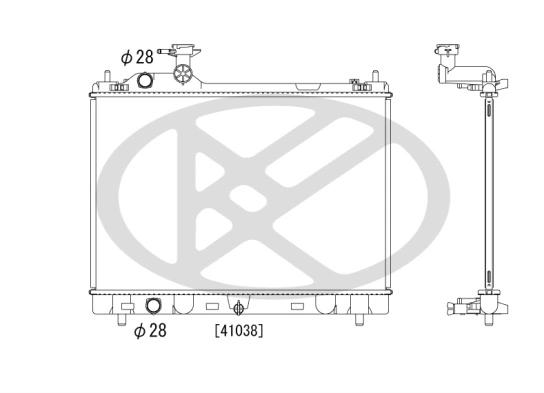 Radiator racire motor