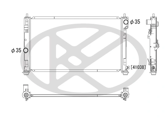 Radiator racire motor