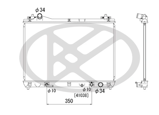 Radiator racire motor