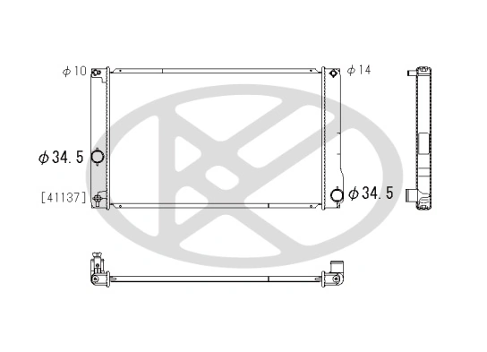Radiator racire motor