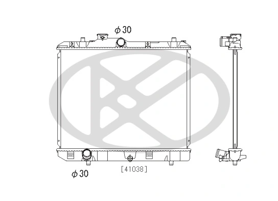 Radiator racire motor