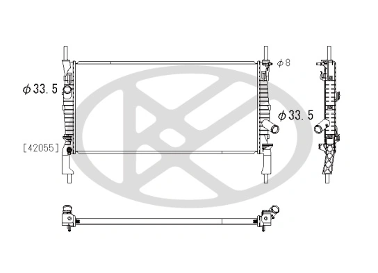 Radiator racire motor