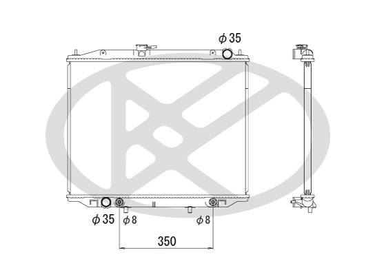 Radiator racire motor
