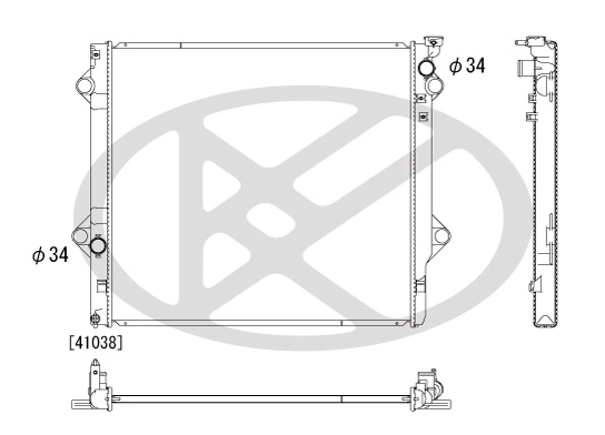 Radiator racire motor