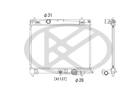 Radiator racire motor