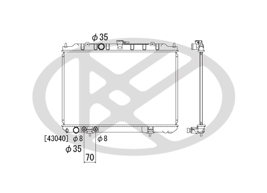 Radiator racire motor