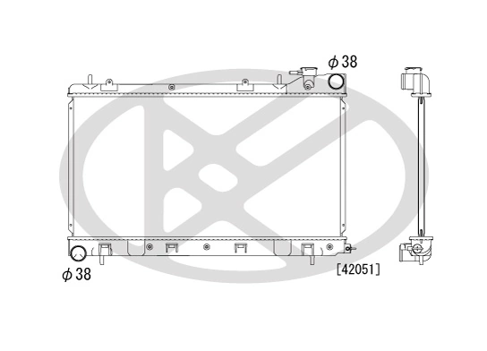 Radiator racire motor