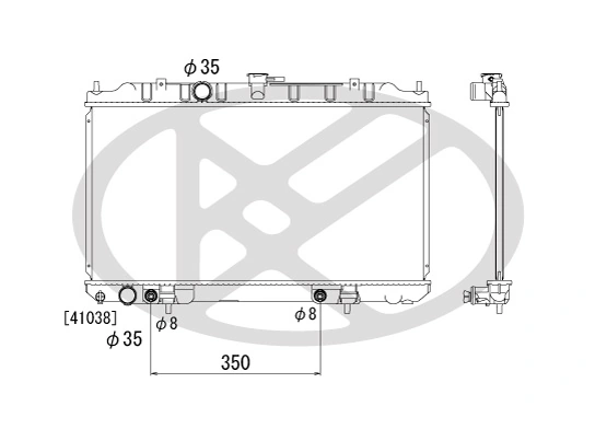 Radiator racire motor