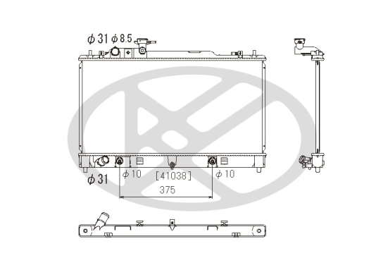 Radiator racire motor