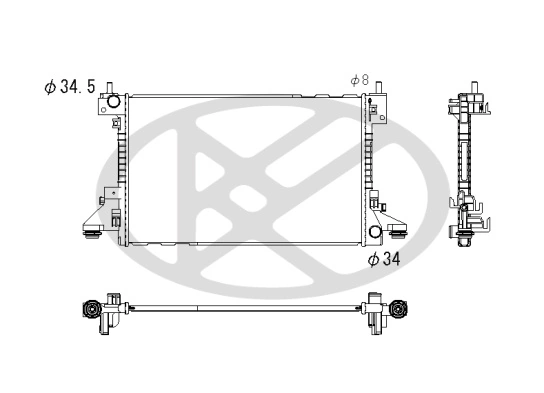 Radiator racire motor