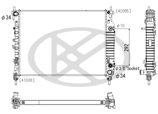 Radiator racire motor