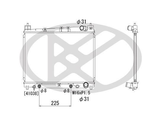 Radiator racire motor