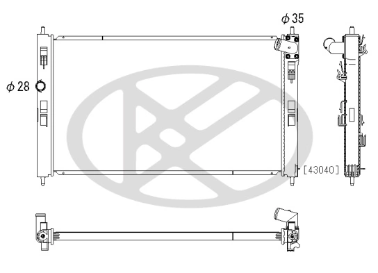 Radiator racire motor