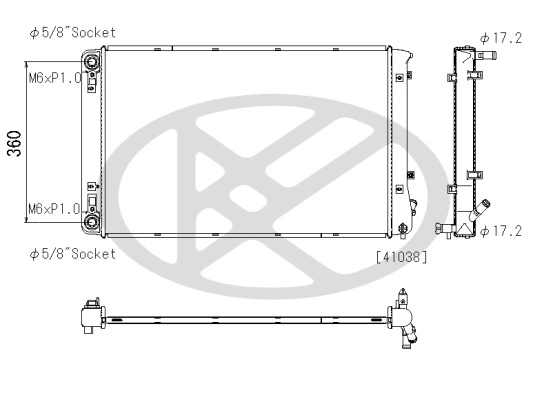 Radiator racire motor