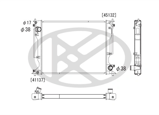 Radiator racire motor