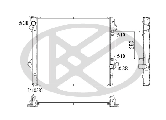 Radiator racire motor