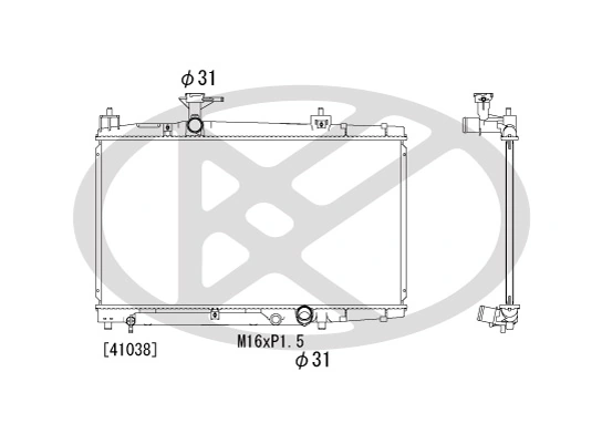 Radiator racire motor