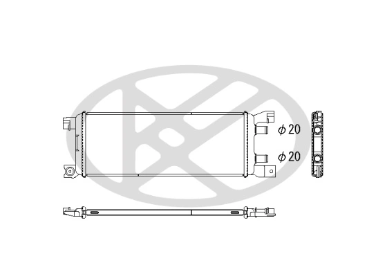 Radiator racire motor
