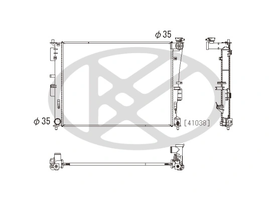 Radiator racire motor