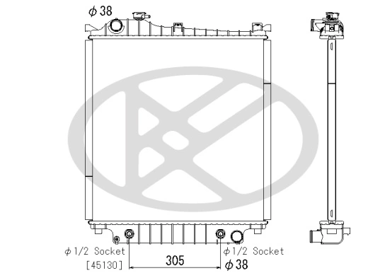 Radiator racire motor