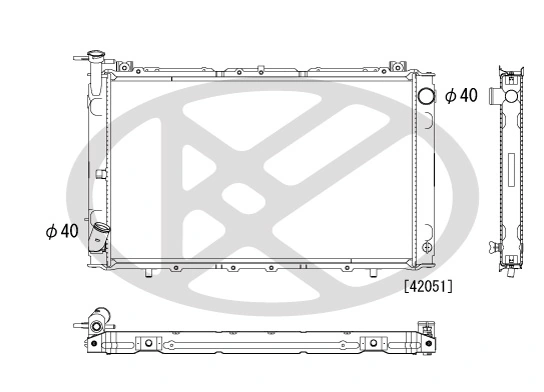 Radiator racire motor