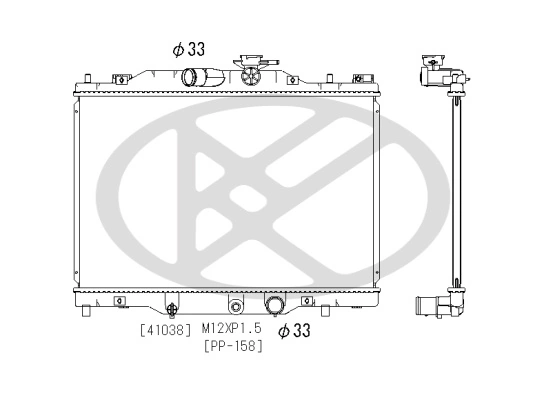 Radiator racire motor