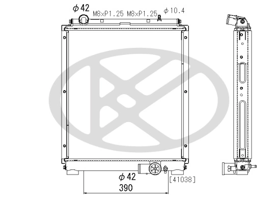 Radiator racire motor