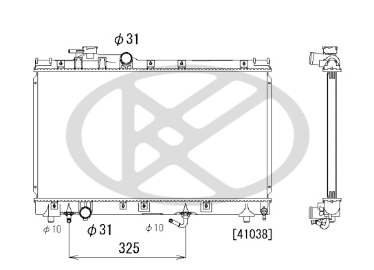 Radiator racire motor